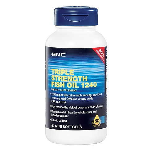 Triple Strength Fish Oil 1240-90 Mini Softgels -GNC in Pakistan