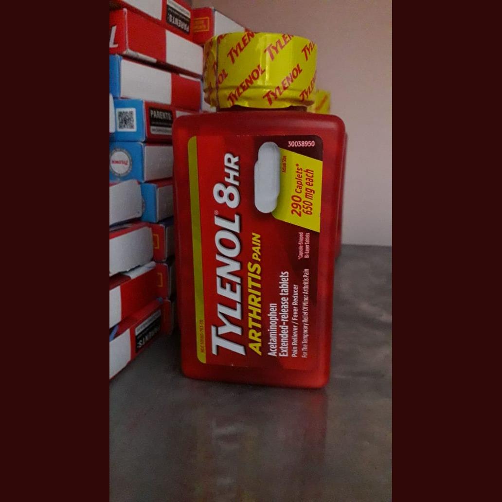 tylenol 8hr arthritis pain 290 capsules bottle Imported