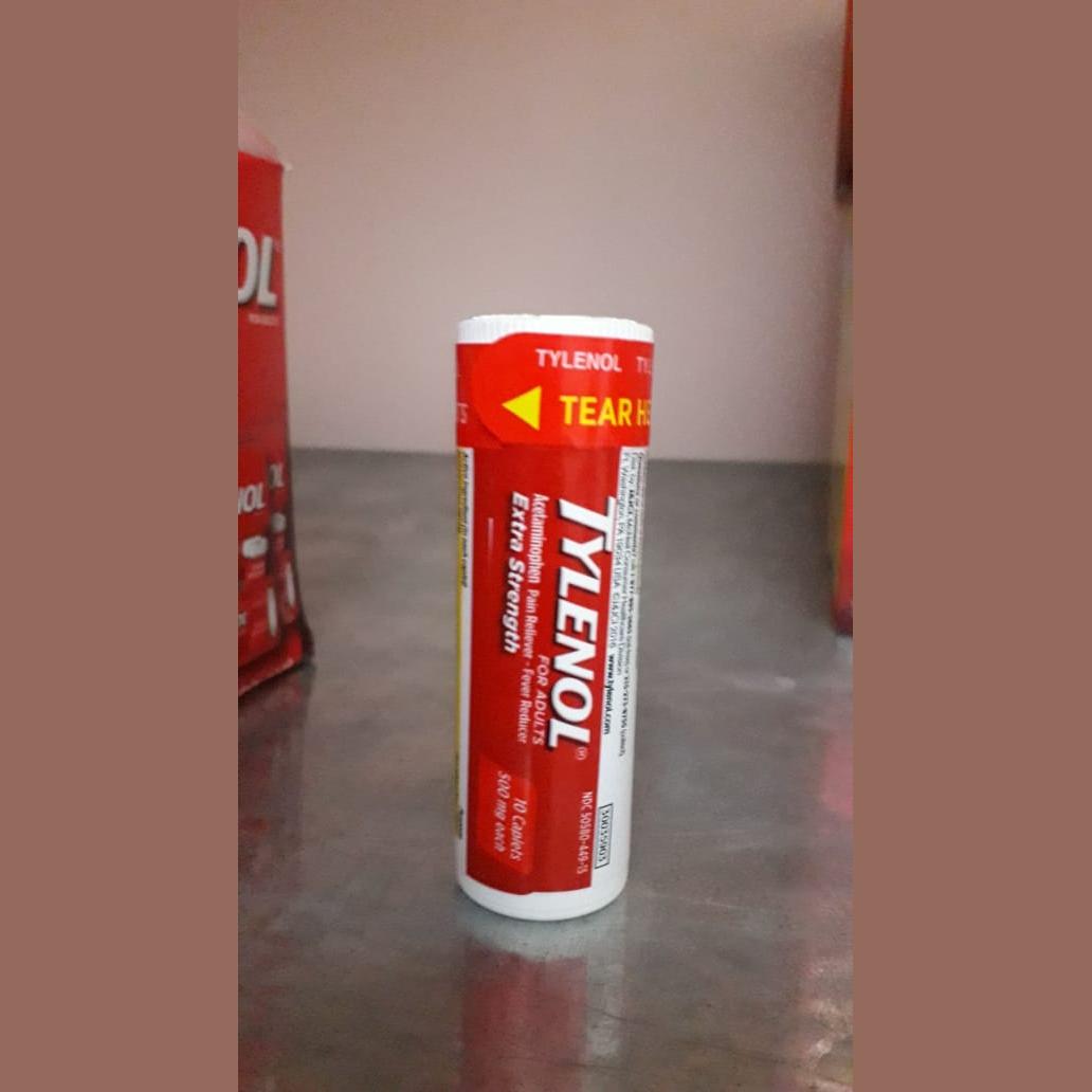tylenol extra strong 500mg 10 capsules Imported