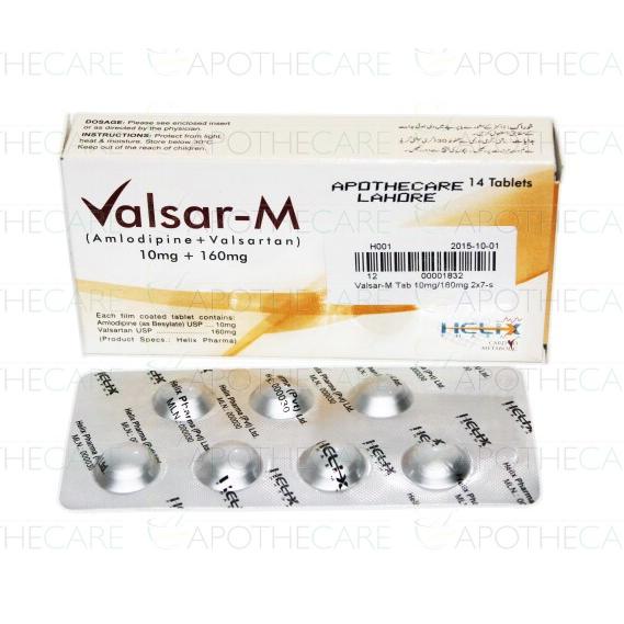 Valsar M tablet 10/160 mg 2×7’s