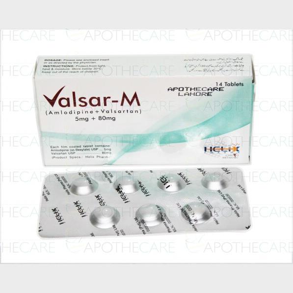 Valsar M tablet 5/80 mg 2×7’s
