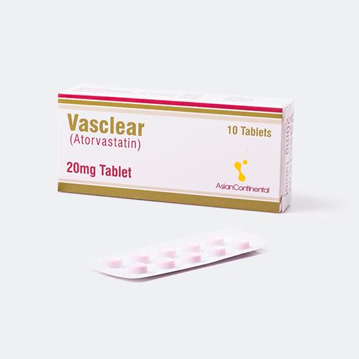 Vasclear tablet 20 mg 10’s