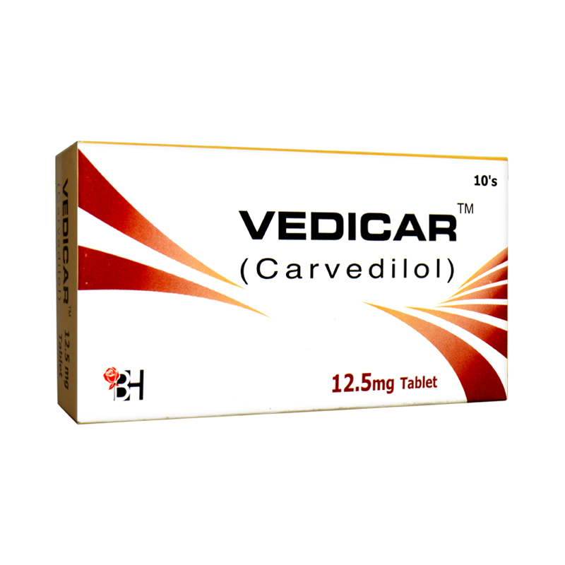 Vedicar tablet 12.5 mg 10’s