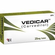 Vedicar tablet 25 mg 10’s