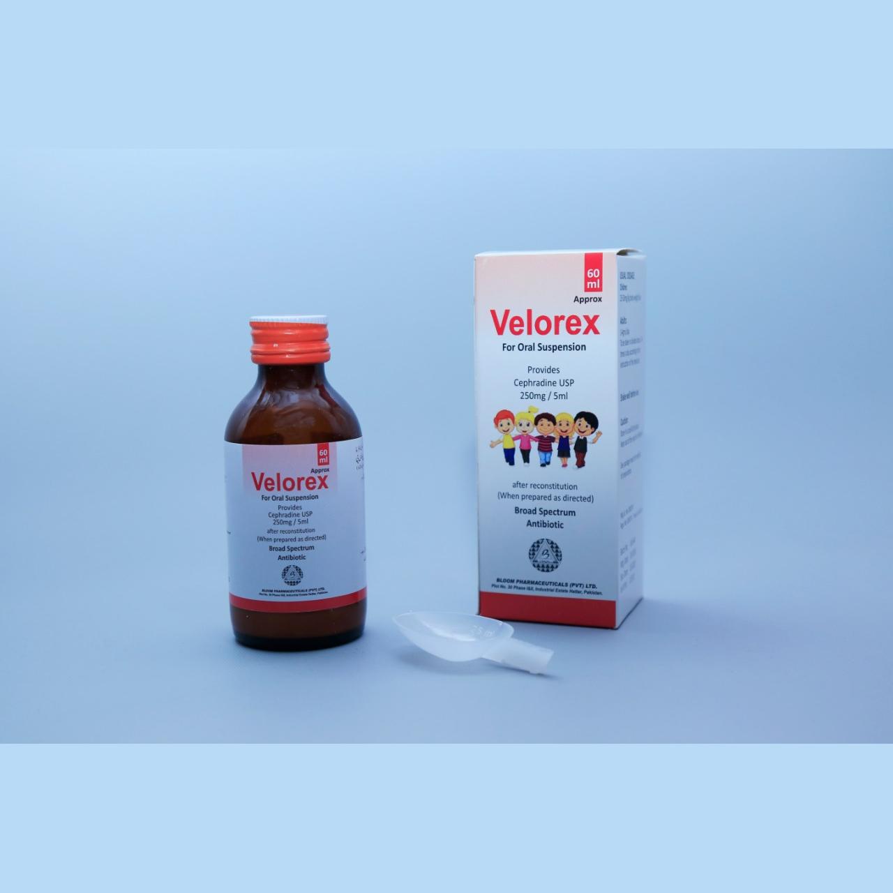 VELOREX 250mg|5ml Suspension 60ml