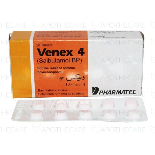 Venex tablet 4 mg 20’s
