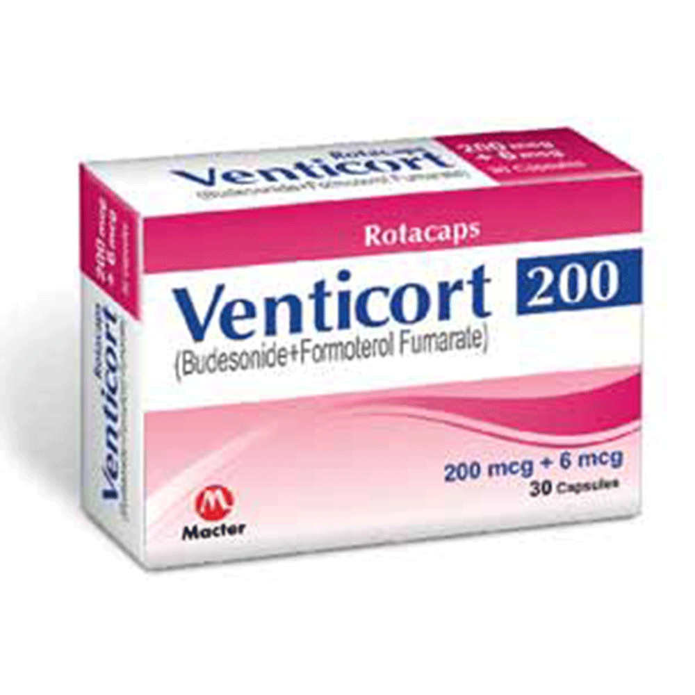 Venticort Rotacapsules 200/6 mcg 30’s