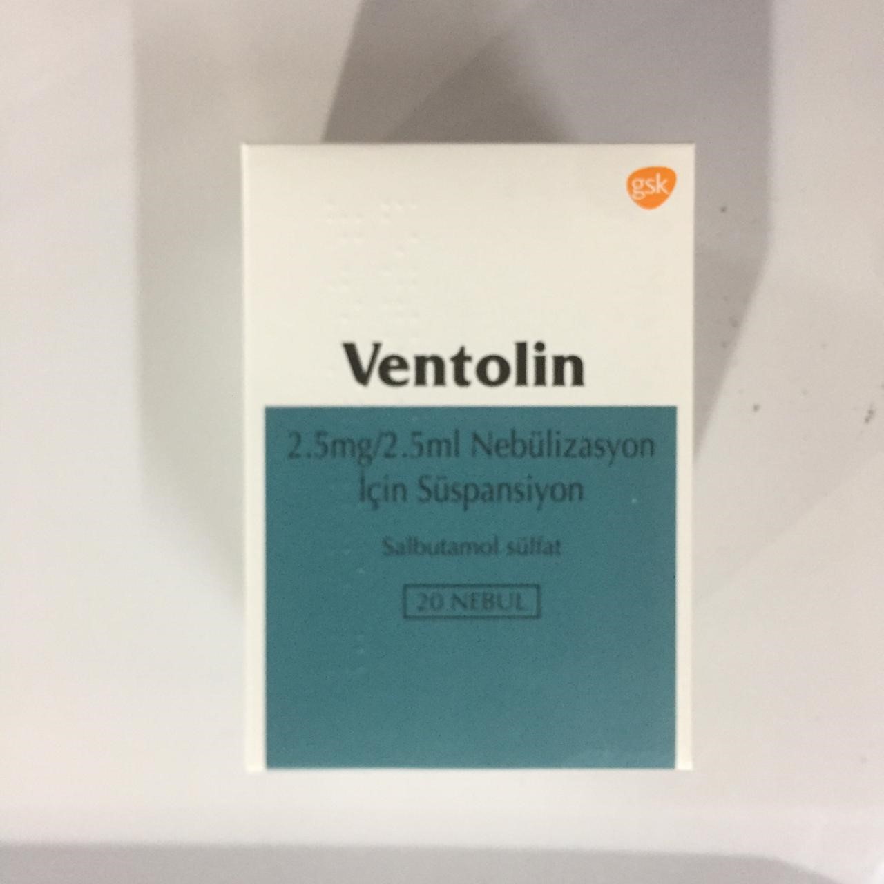 Ventolin Nebulizer 2.5mg/2.5ml 20 Nebul Imported
