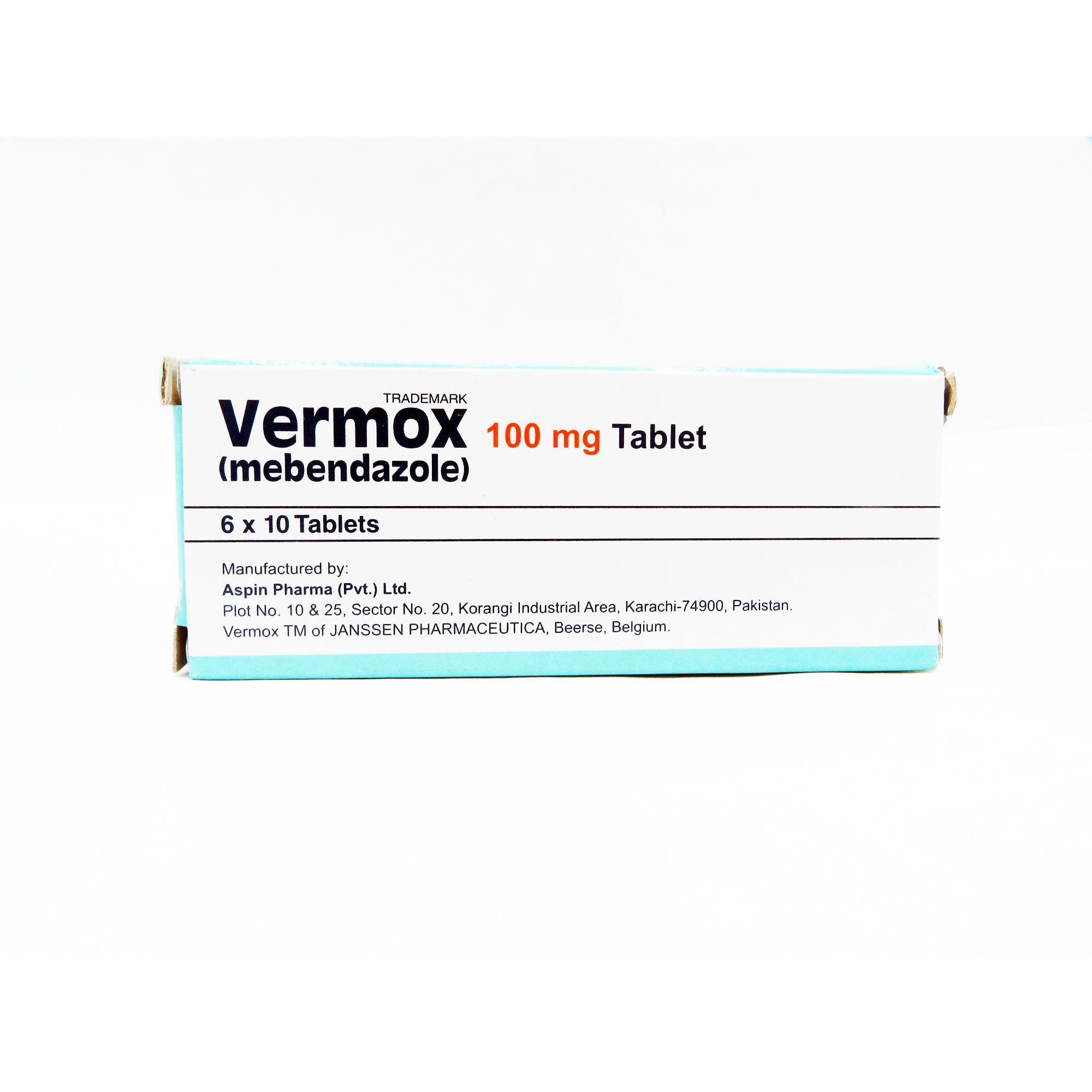 Vermox tablet 100 mg 6×10’s