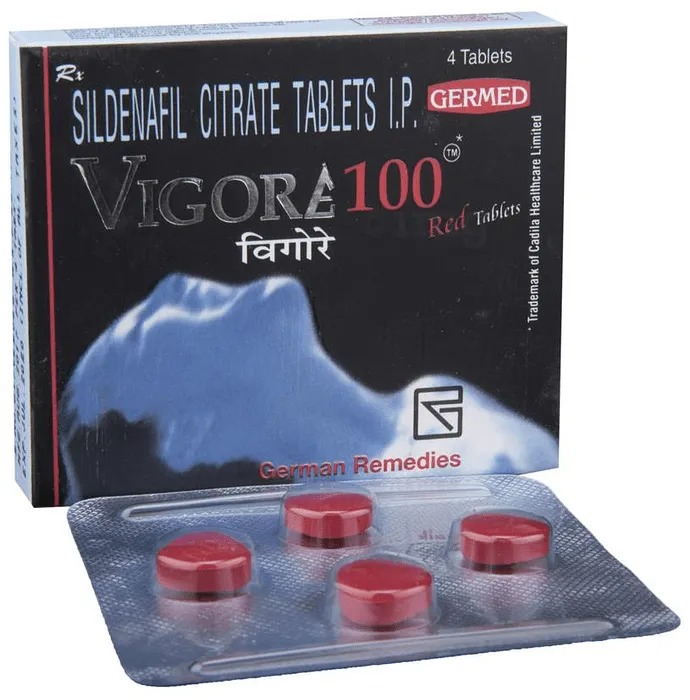 Vigore 100- Sildenafil Citrate 100 Mg ( 1 X4 Tablets) By Zydus Cadila ^