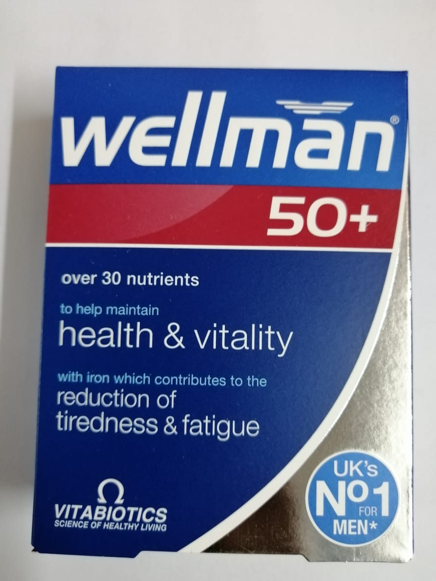 Vitabiotics Wellman 50+ 30 Tablets