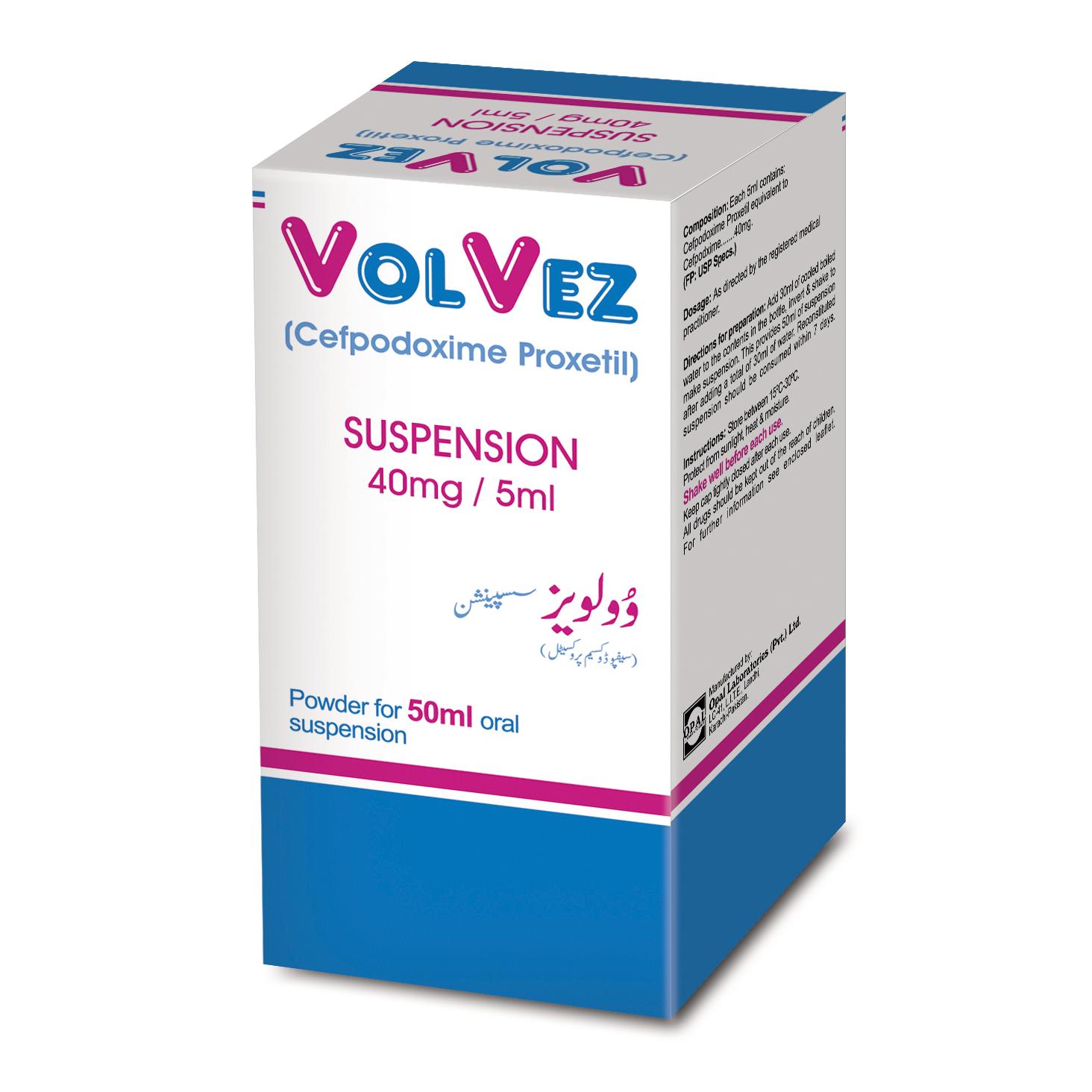 Volvez suspension 40 mg 50 mL