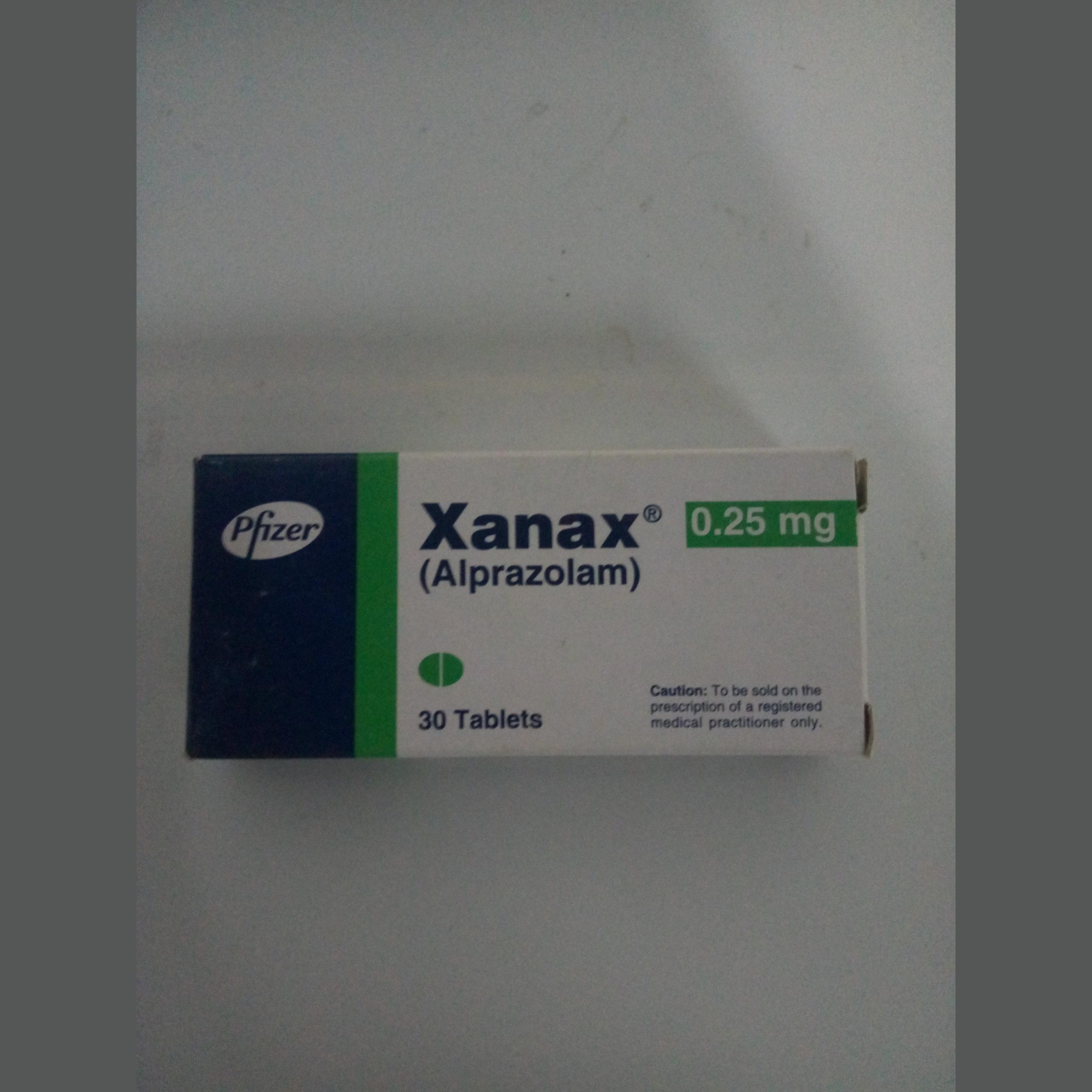 Xanax tablet 0.25 mg 3×10’s(Alprazolam)