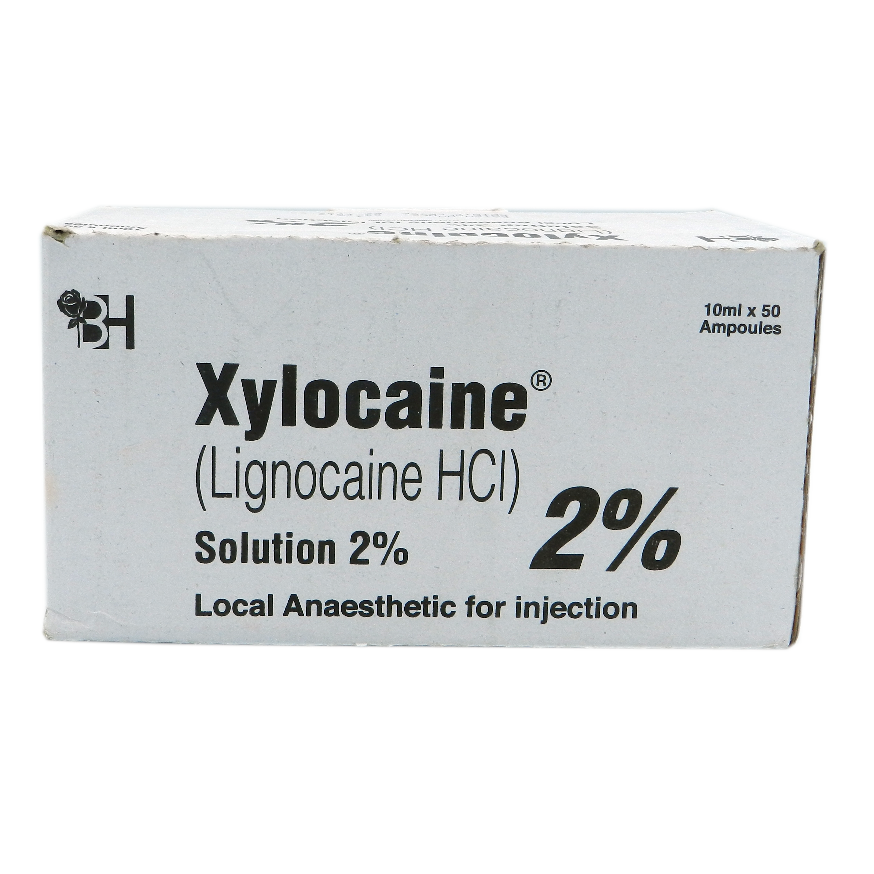 Xylocaine 2.00% Injection 50 Ampx10 mL