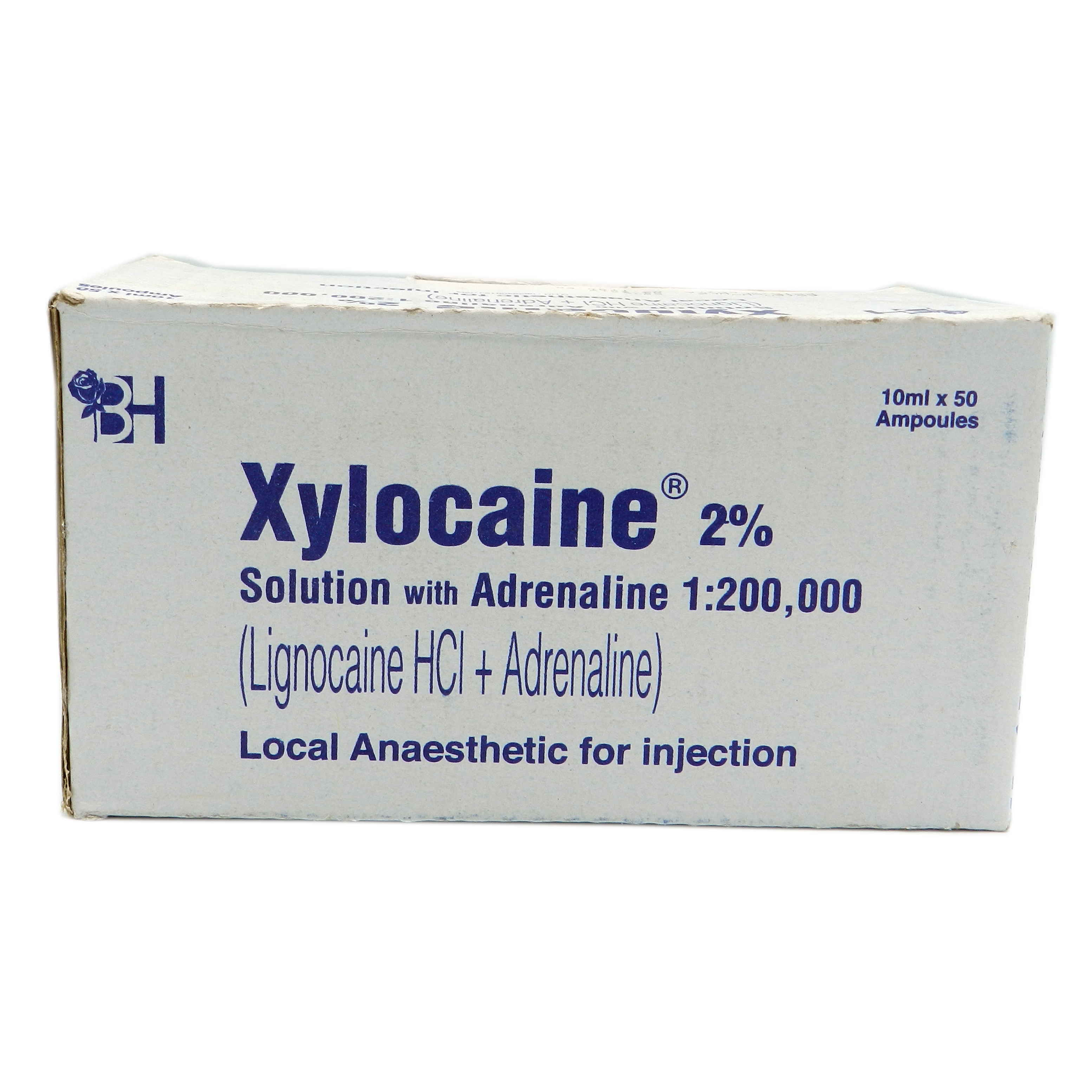 Xylocaine with Adrenaline Injection 50 Ampx10 mL