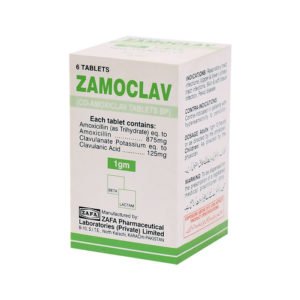 Zamoclav tablet 1 gm 6’s