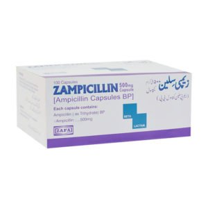 Zampicillin capsule 500 mg 100’s
