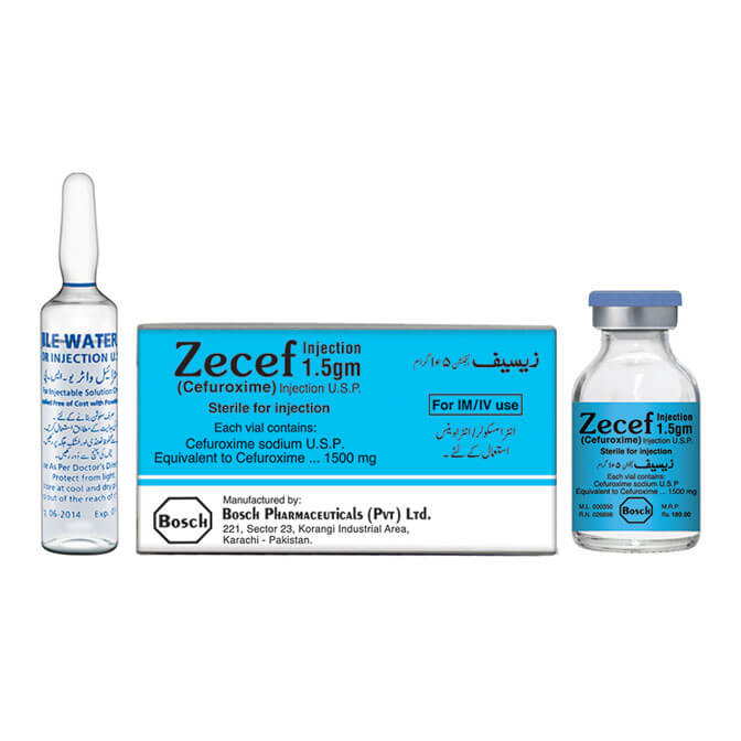 ZECEF 1.5g Injection Vial