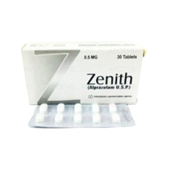 Zenith tablet 0.5 mg 3×10’s(Alprazolam)
