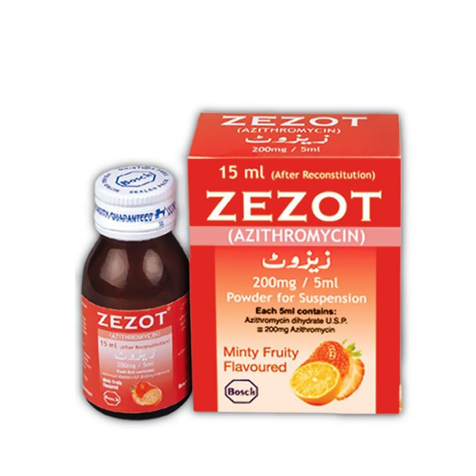 Zezot suspension Dry 200 mg 15 mL