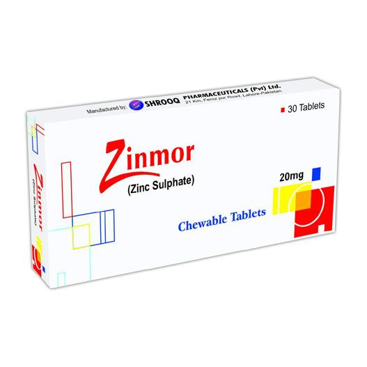 Zinmor tablet 20 mg 30’s