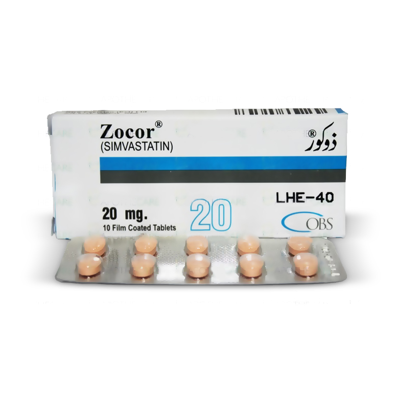ZOCOR 20mg Tablet 10s