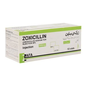 Zoxicillin Injection 500 mg 10 Vial